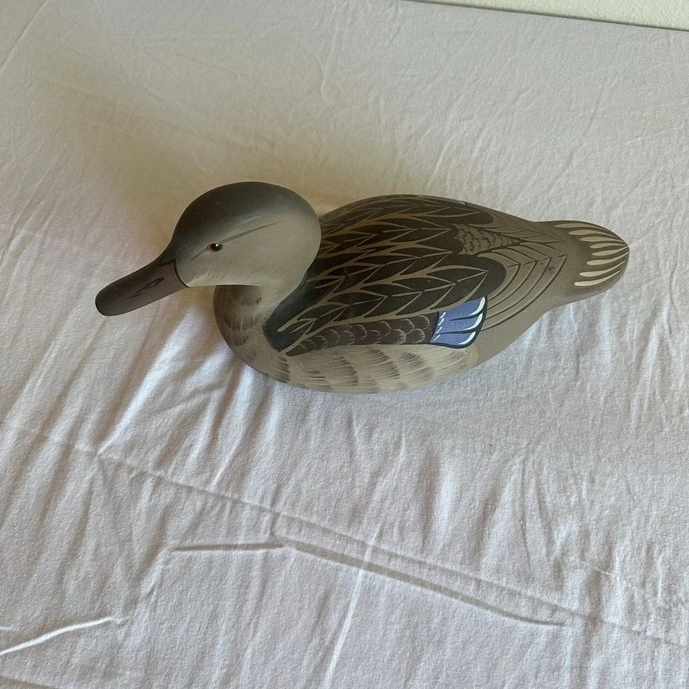 Vintage Hornick Bros Stoney Point Widgeon Duck Decoy Signed Raymond Hornick 1981